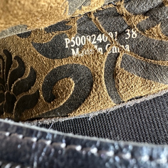 Fly London Metallic Gunmetal Gray Wedge Boots EU 38 - Picture 10 of 10